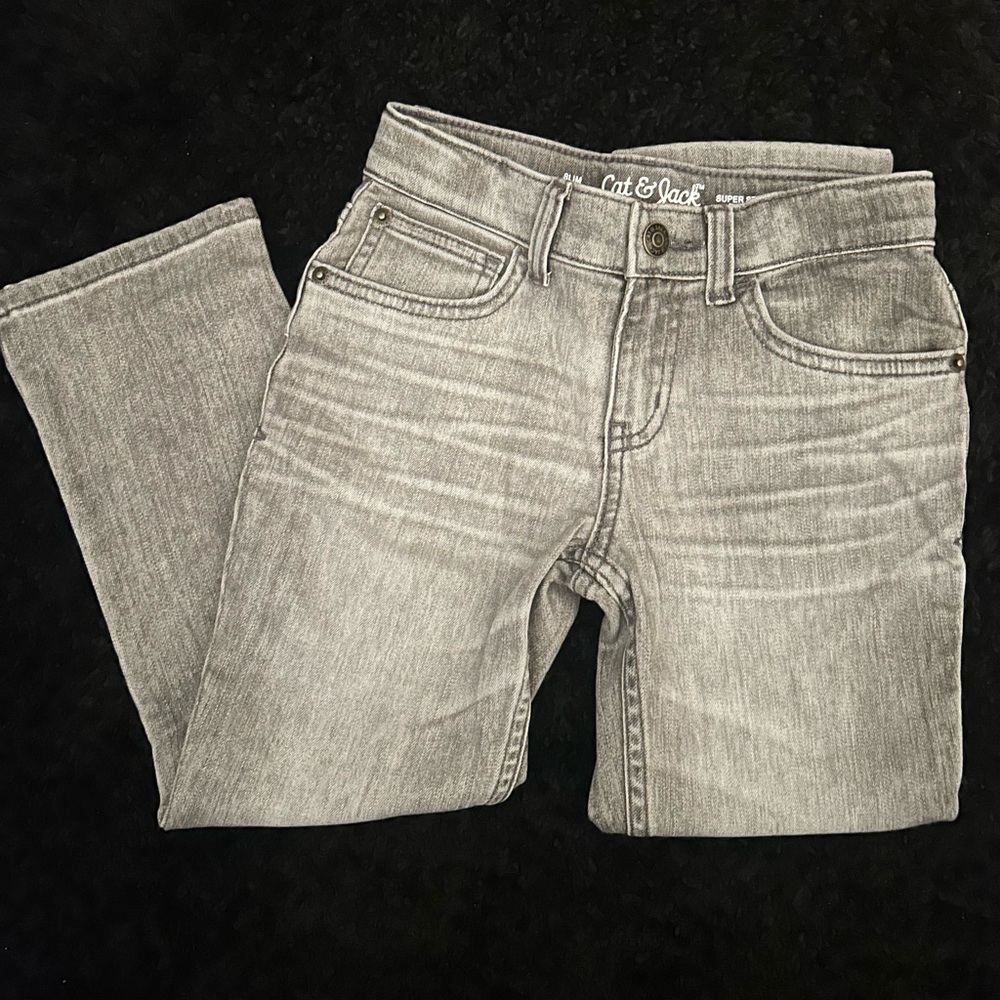 Cat & Jack Kids Gray Slim Jeans